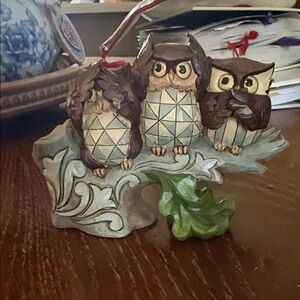 Jim Shore See no Evil, Hear no evil, Hoot no evil Owl Figurine